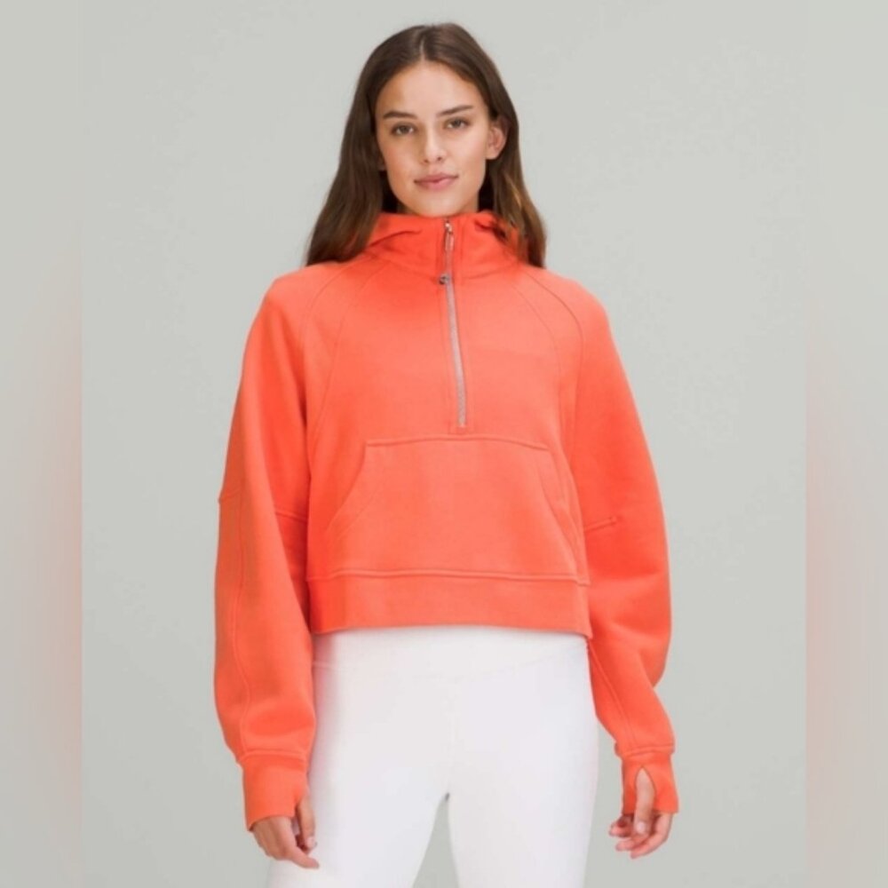 Lululemon Scuba Oversized HalfZip HoodieWarm Coral size ML